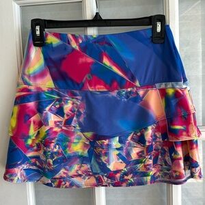 Lucky In Love Tennis Skirt Skort Sz 4-6 Layered Ruffle Shorts Golf Pickle ball